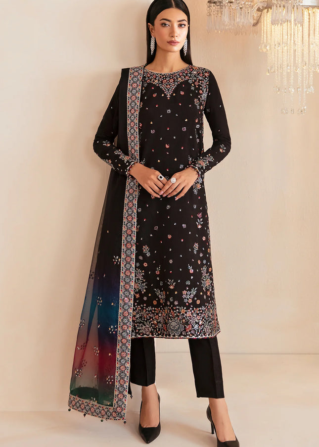 Jazmin | Premium Embroidered Raw Silk UR-7045