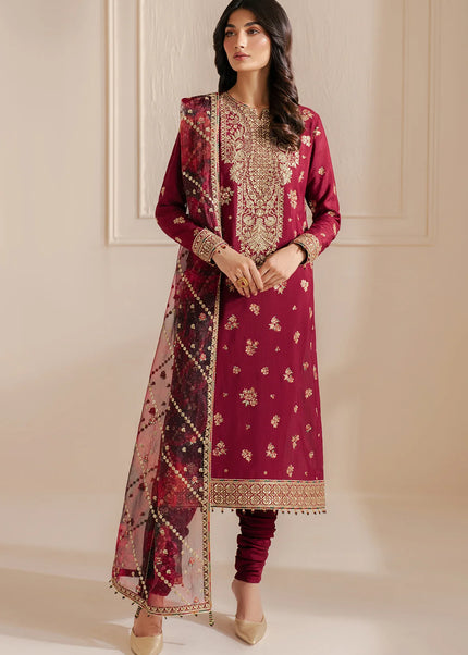 Jazmin | Embroidered Raw Silk UR-7052