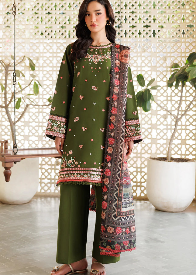 Farasha | Summer Weaves Embroidered Lawn'25 - Olivine Dreams