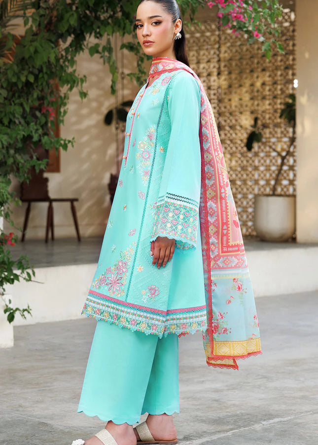Farasha | Summer Weaves Embroidered Lawn'25 - Ocean Veil