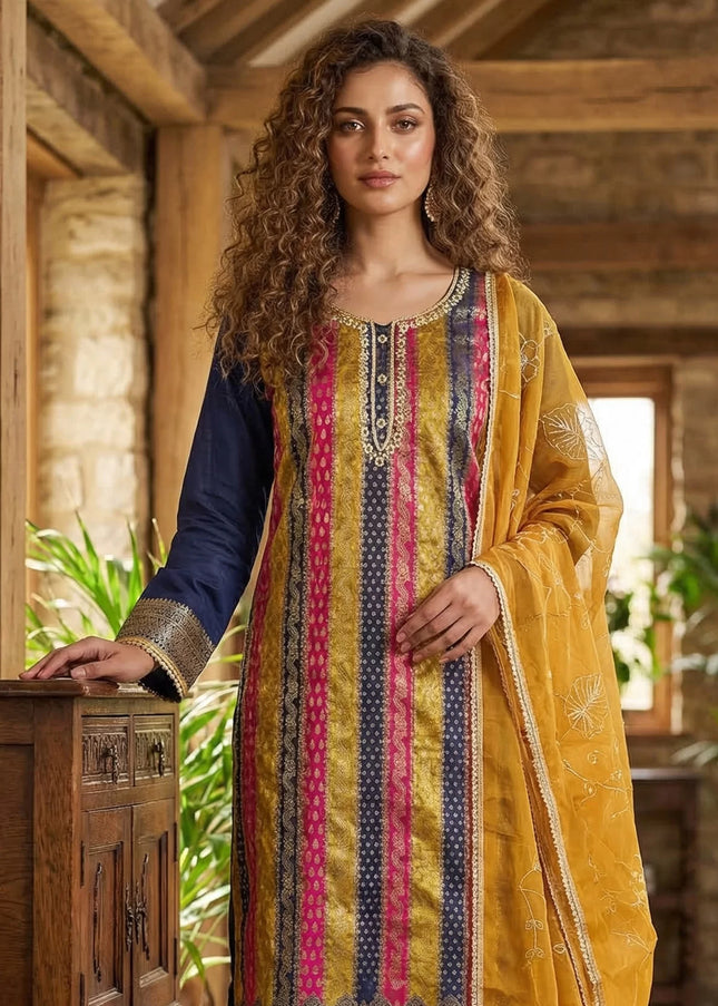 Viscose Printed and Weaved Pant Style Suit Series