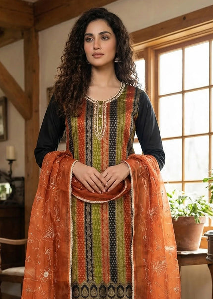 Viscose Printed and Weaved Pant Style Suit Series