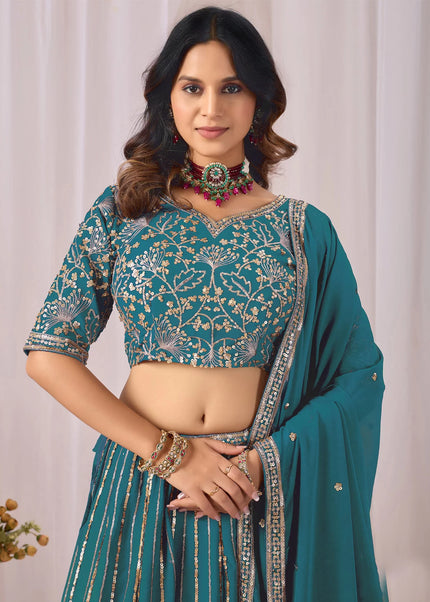 Georgette Embroidered Lehenga Choli Series