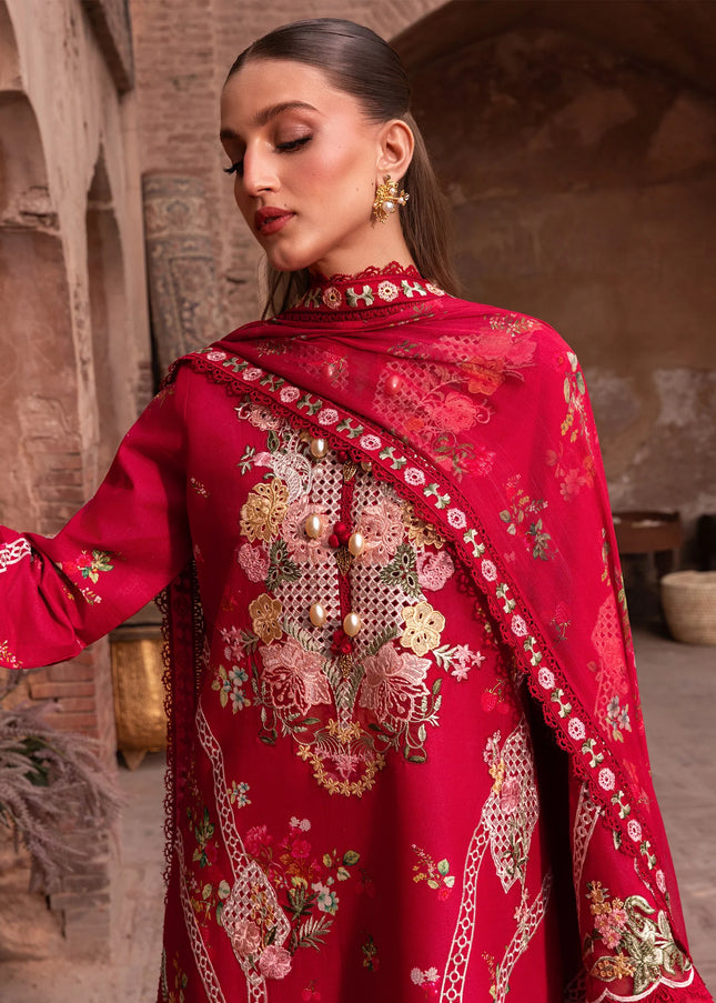 Saira Shakira | Luxury Lawn '26 -  Rose