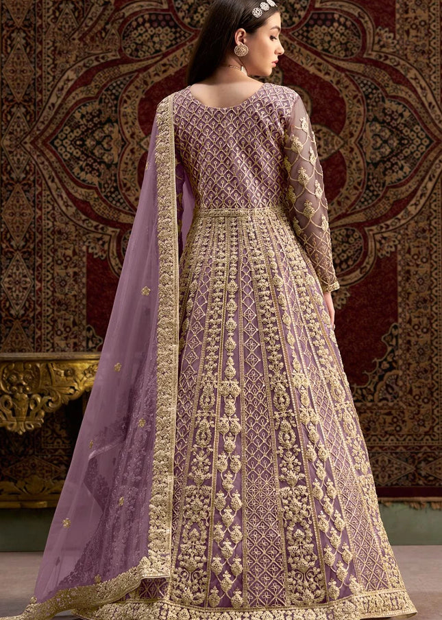 Lavender Embroidered Anarkali