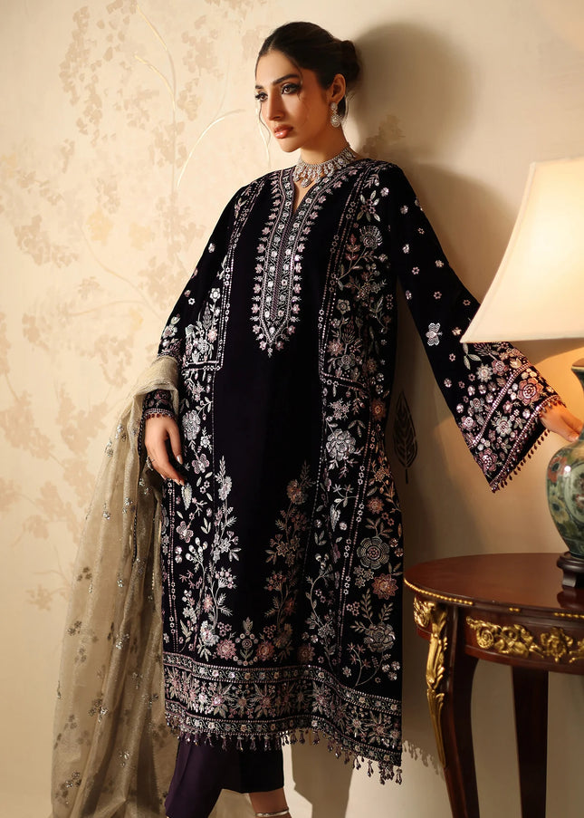 Baroque | Embroidered Velvet UF-4321