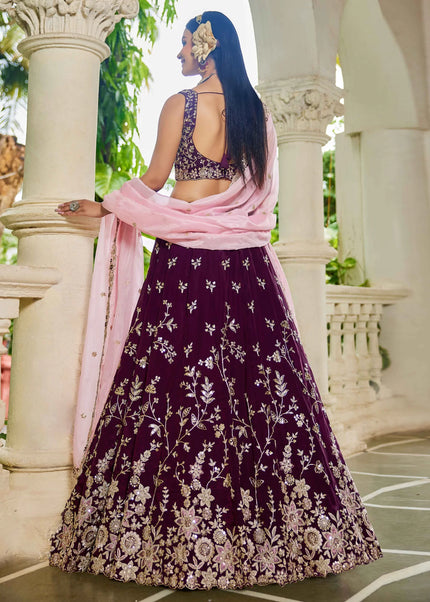 Rangoli Silk Embroidered Lehenga Choli Series