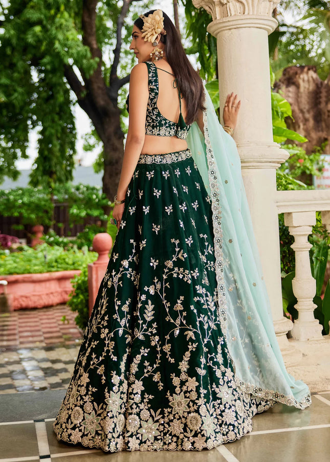 Rangoli Silk Embroidered Lehenga Choli Series