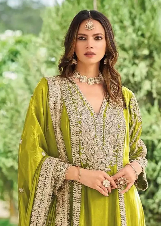 Chinnon Embroidered Sharara Suit Series