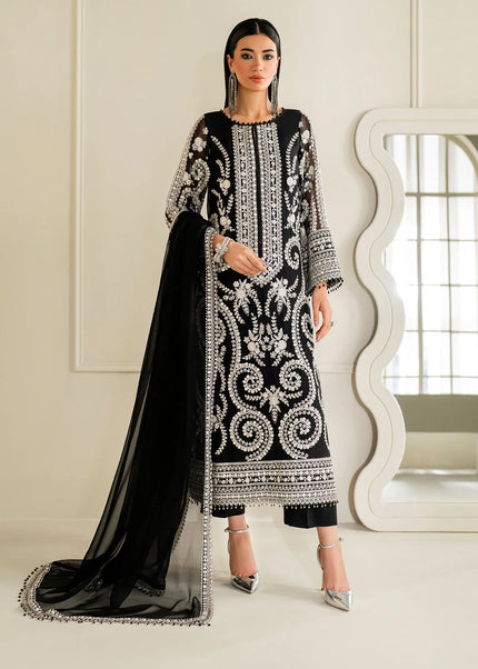 Baroque | Embroidered Chiffon UF-4158