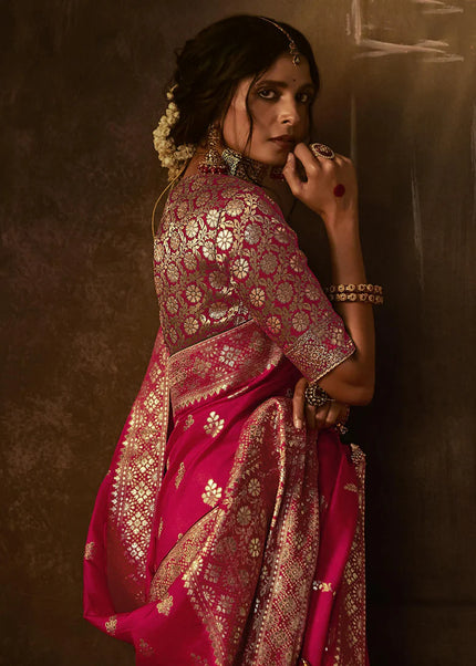 Red Embroidered Wedding Saree