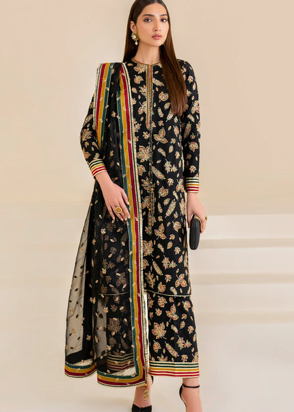 Jazmin | Premium Embroidered Raw Silk UR-7023