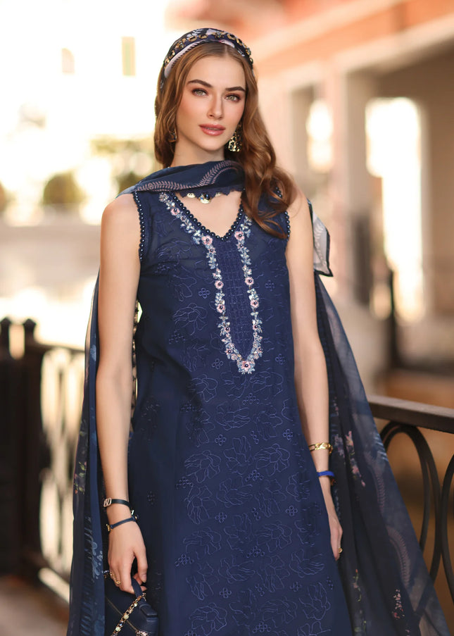 Noor By Saadia Asad | Noor Eid Luxury  Printskhaas '26 - Imperial Blue