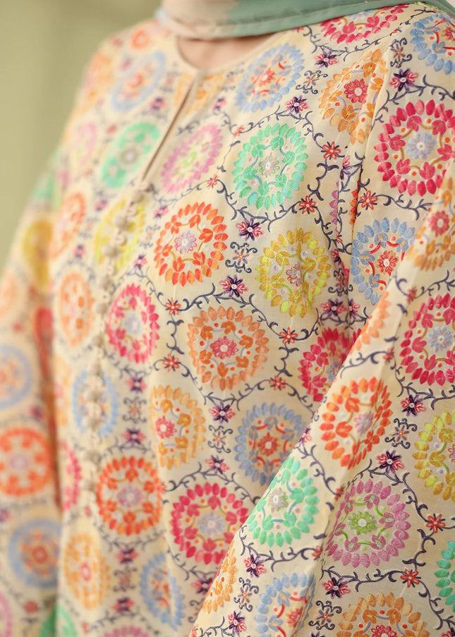 Baroque | Embroidered Printed Lawn UF-4178