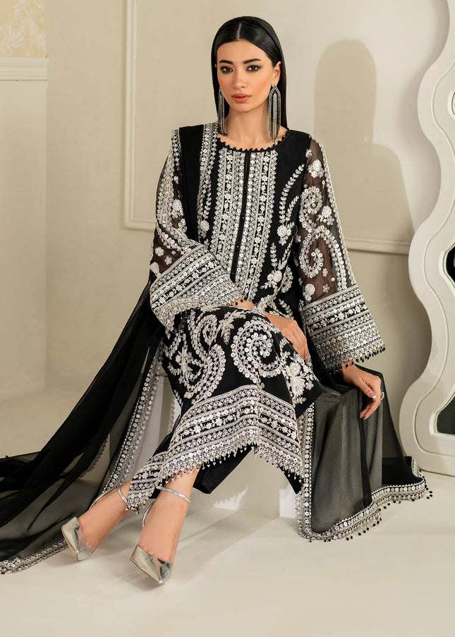 Baroque | Embroidered Chiffon UF-4158