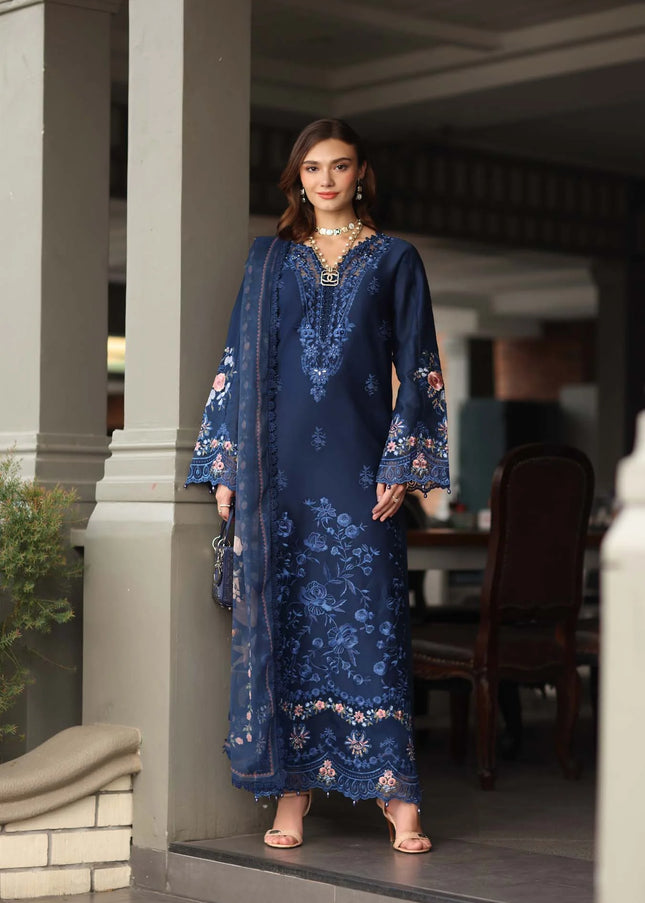 Noor By Saadia Asad | Noor Luxe Chikankari '26 - Sapphire Blue