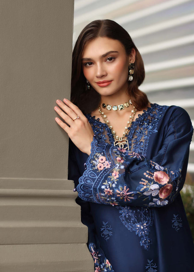 Noor By Saadia Asad | Noor Luxe Chikankari '26 - Sapphire Blue