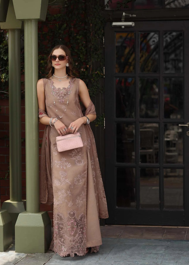 Noor By Saadia Asad | Noor Luxe Chikankari '26 - Etoupe Love