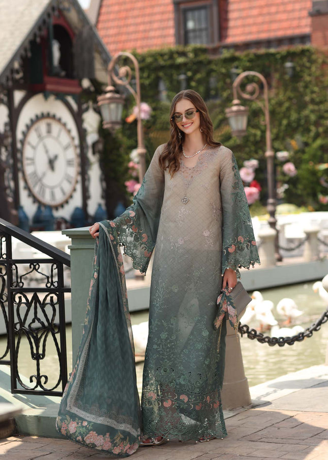 Noor By Saadia Asad | Noor Luxe Chikankari '26 - Smoke Zinc