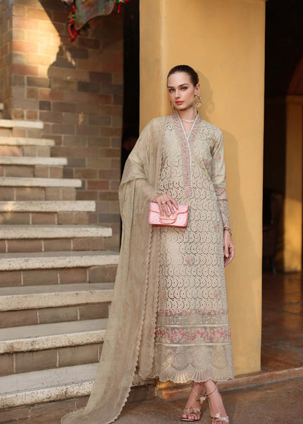 Noor By Saadia Asad | Noor Luxury Eid Schiffli Laserkari '26 - Lunaria