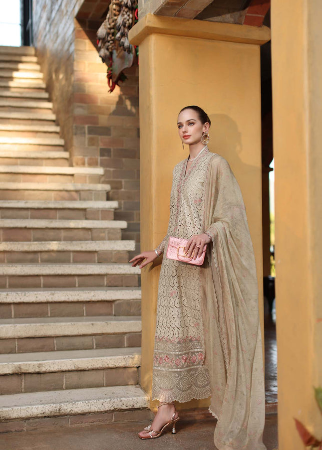 Noor By Saadia Asad | Noor Luxury Eid Schiffli Laserkari '26 - Lunaria