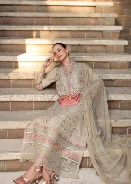 Noor By Saadia Asad | Noor Luxury Eid Schiffli Laserkari '26 - Lunaria