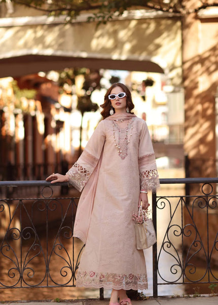 Noor By Saadia Asad | Noor Eid Luxury  Printskhaas '26 - Ballet Pink