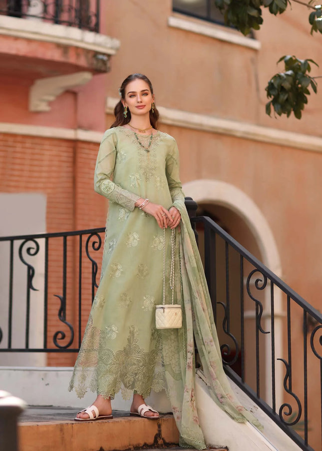 Noor By Saadia Asad | Noor Eid Luxury  Printskhaas '26 - Opal Mint