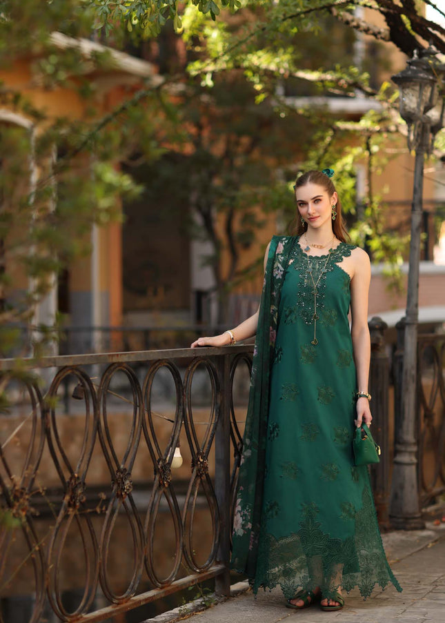 Noor By Saadia Asad | Noor Eid Luxury  Printskhaas '26 - Sage Green