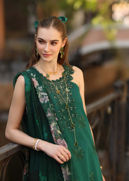 Noor By Saadia Asad | Noor Eid Luxury  Printskhaas '26 - Sage Green