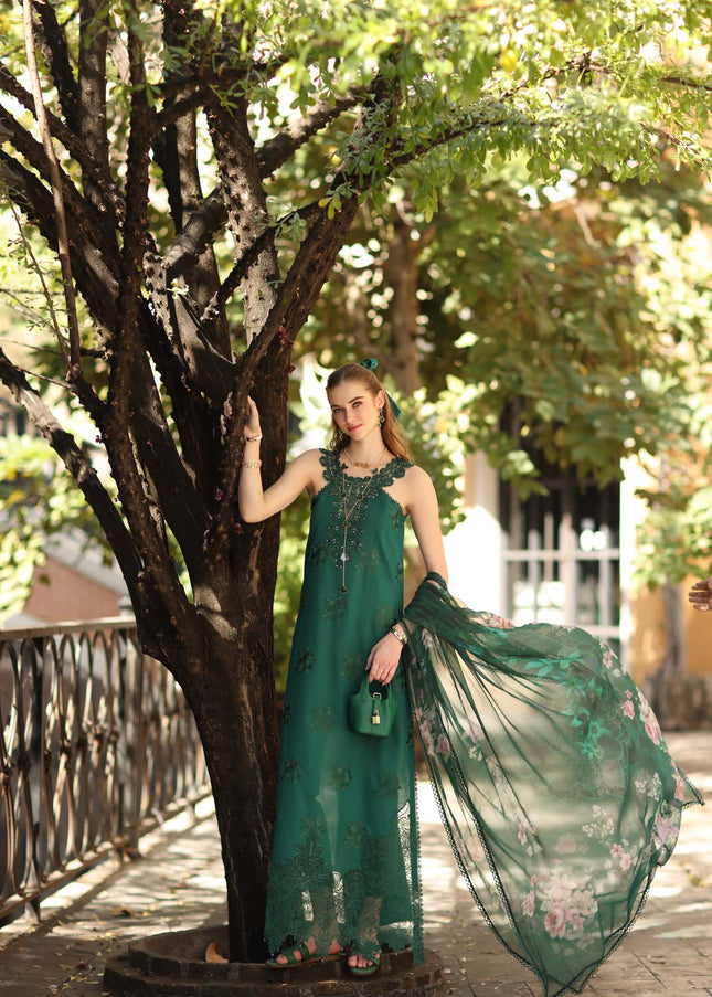 Noor By Saadia Asad | Noor Eid Luxury  Printskhaas '26 - Sage Green
