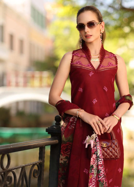 Noor By Saadia Asad | Noor Eid Luxury  Printskhaas '26 - Ruby
