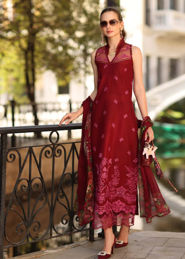 Noor By Saadia Asad | Noor Eid Luxury  Printskhaas '26 - Ruby
