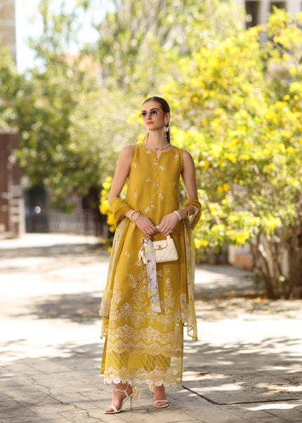 Noor By Saadia Asad | Noor Eid Luxury  Printskhaas '26 - Mango Yellow