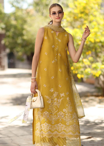 Noor By Saadia Asad | Noor Eid Luxury  Printskhaas '26 - Mango Yellow