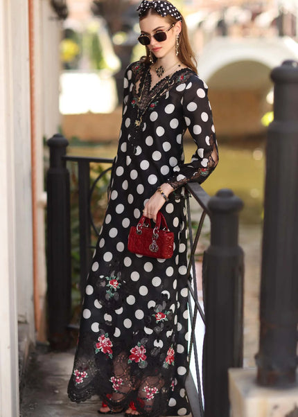 Noor By Saadia Asad | Noor Eid Luxury  Printskhaas '26 - Black Polka