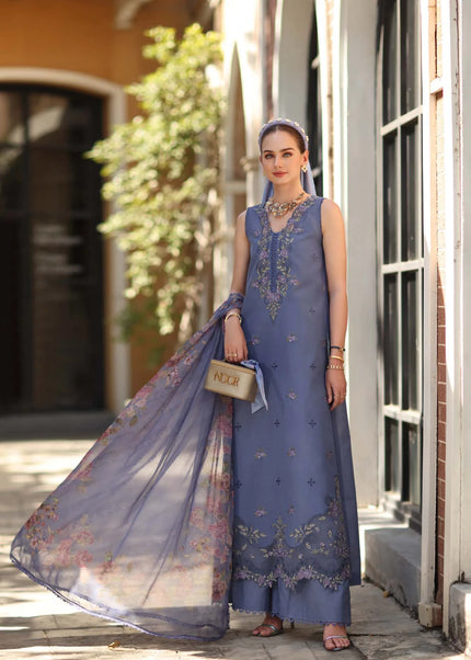 Noor By Saadia Asad | Noor Eid Luxury  Printskhaas '26 - Stormy Lilac