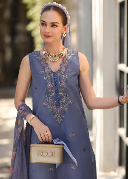 Noor By Saadia Asad | Noor Eid Luxury  Printskhaas '26 - Stormy Lilac