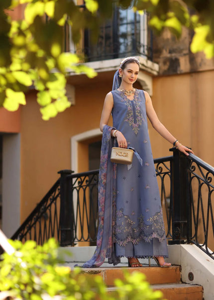 Noor By Saadia Asad | Noor Eid Luxury  Printskhaas '26 - Stormy Lilac