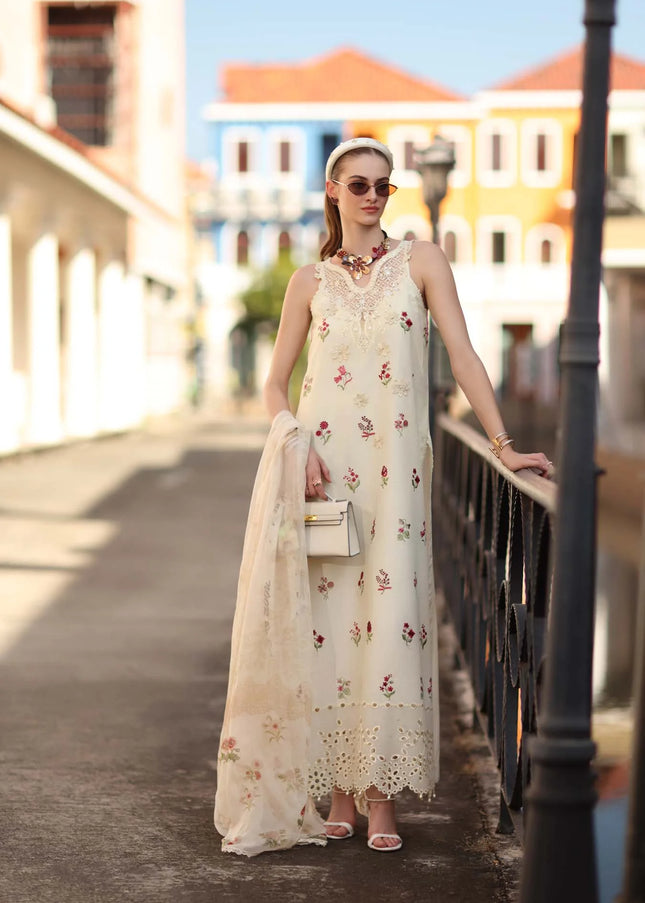 Noor By Saadia Asad | Noor Eid Luxury  Printskhaas '26 - Vanilla Mist