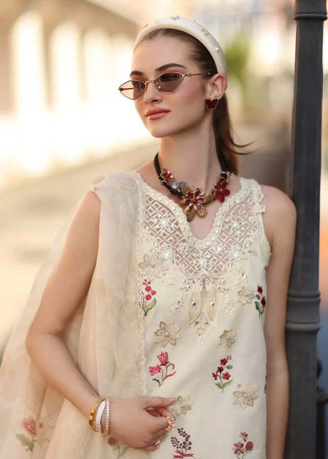 Noor By Saadia Asad | Noor Eid Luxury  Printskhaas '26 - Vanilla Mist