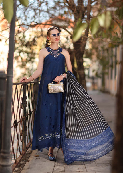 Noor By Saadia Asad | Noor Eid Luxury  Printskhaas '26 - Sapphire Blue