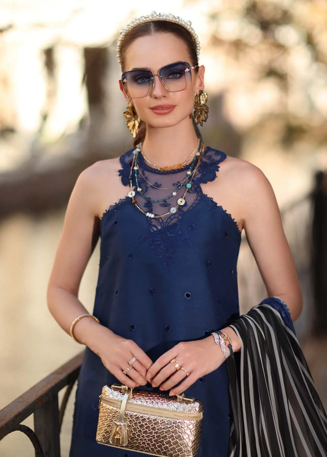 Noor By Saadia Asad | Noor Eid Luxury  Printskhaas '26 - Sapphire Blue