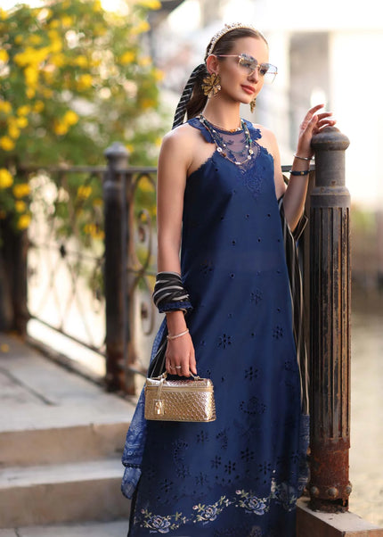 Noor By Saadia Asad | Noor Eid Luxury  Printskhaas '26 - Sapphire Blue