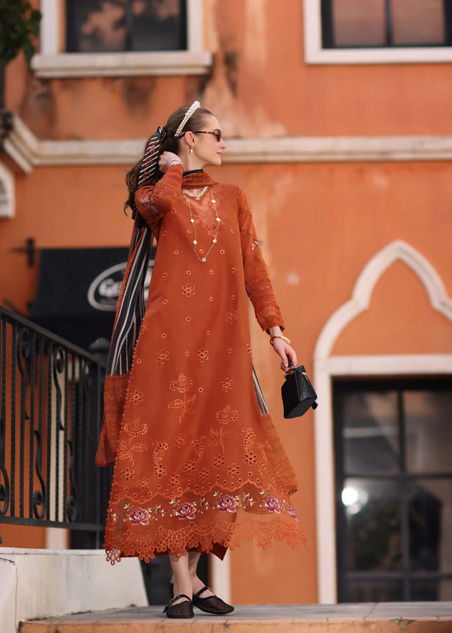 Noor By Saadia Asad | Noor Eid Luxury  Printskhaas '26 - Tangerine Royal