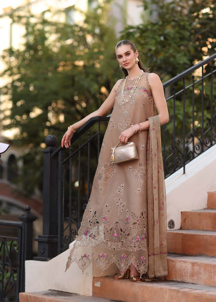 Noor By Saadia Asad | Noor Eid Luxury  Printskhaas '26 - Warm Biscotti