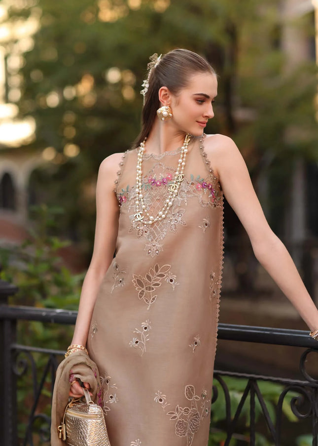 Noor By Saadia Asad | Noor Eid Luxury  Printskhaas '26 - Warm Biscotti