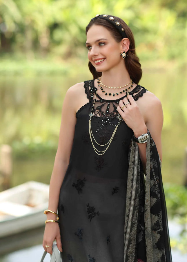 Noor By Saadia Asad | Noor Eid Luxury  Printskhaas '26 - Midnight Smoke
