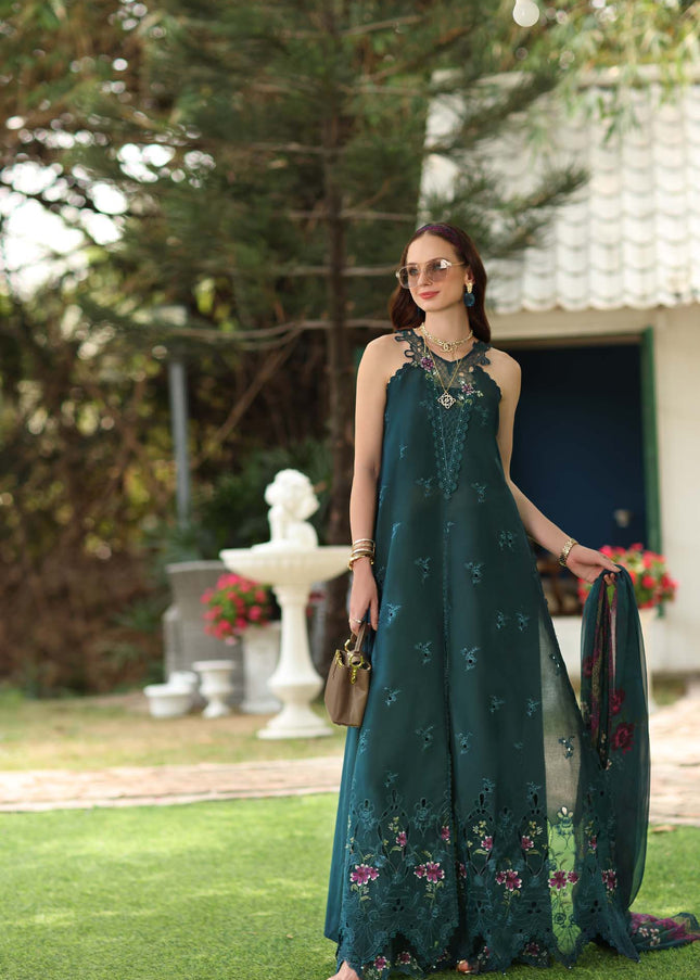 Noor By Saadia Asad | Noor Eid Luxury  Printskhaas '26 - Coblat Teal