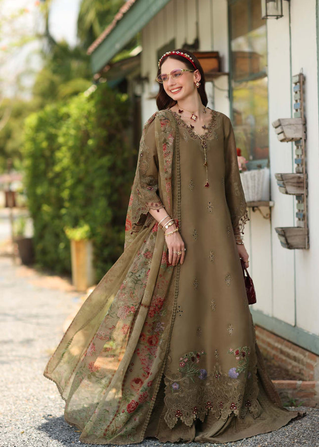 Noor By Saadia Asad | Noor Eid Luxury  Printskhaas '26 - Mocha Sienna